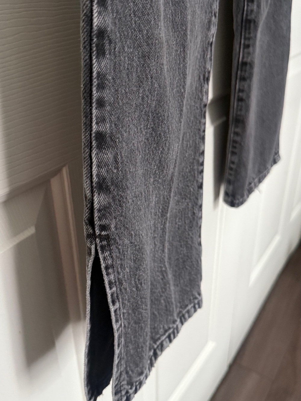 Garage Black Washed Straight-Leg Jeans - Picture 5 of 6